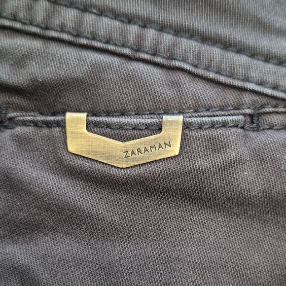 Zara Man Black Pants with Gold Button - Picture 12 of 16